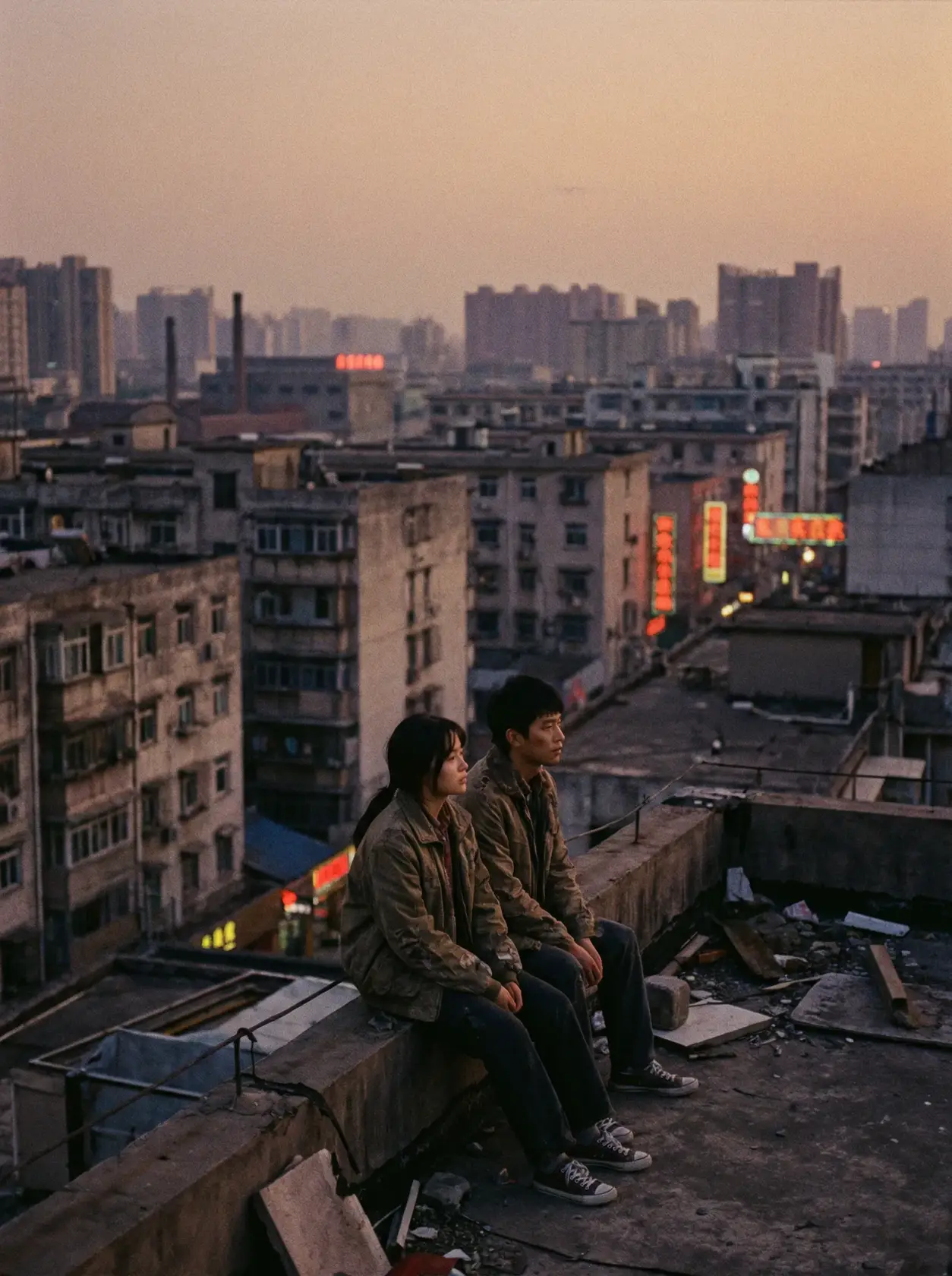 文艺电影《天台上的人》海报 - 国产视频